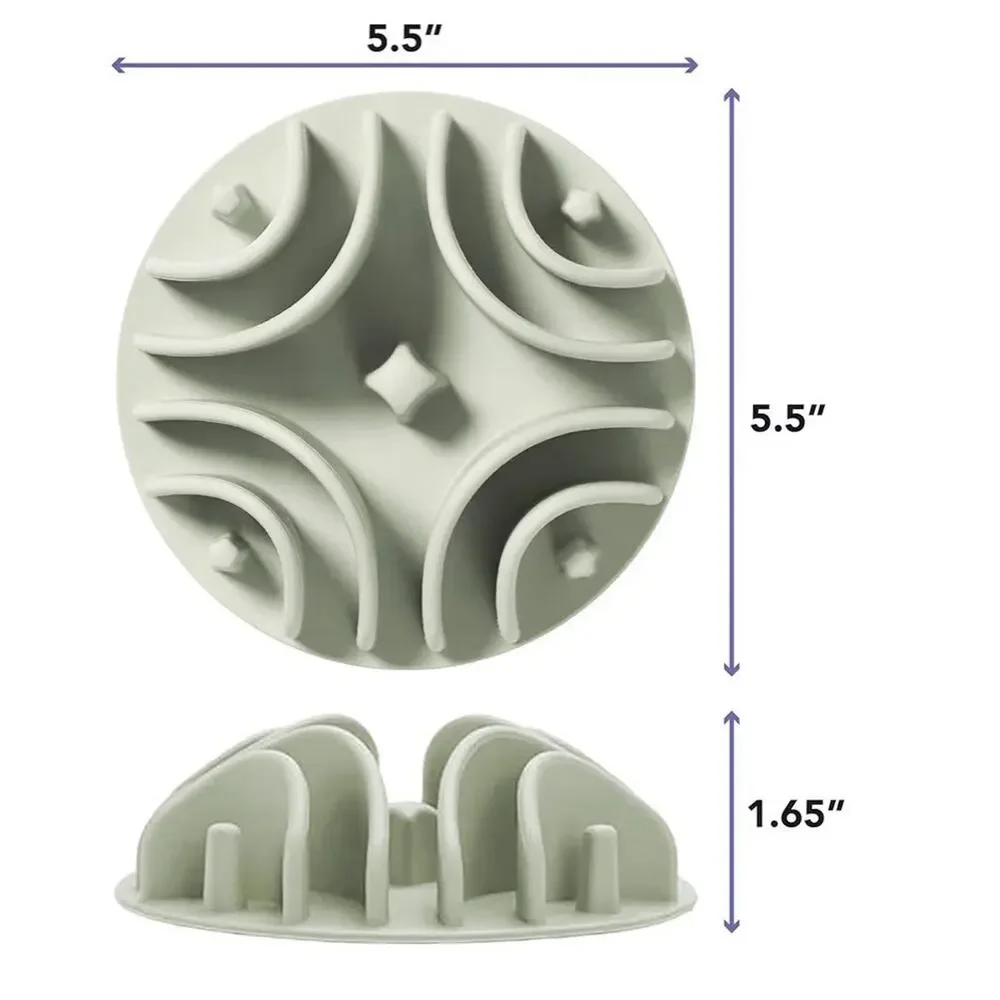 Awoo Great Vibes - Silicone Slow Feeder for Dog Bowls Over 5.5 Inches - Non-Slip